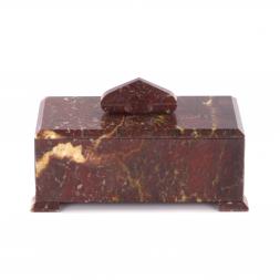 Шкатулка яшма уральская 21х12х12 см