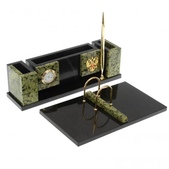 Настольный набор &amp;quot;Люкс&amp;quot; змеевик 117537