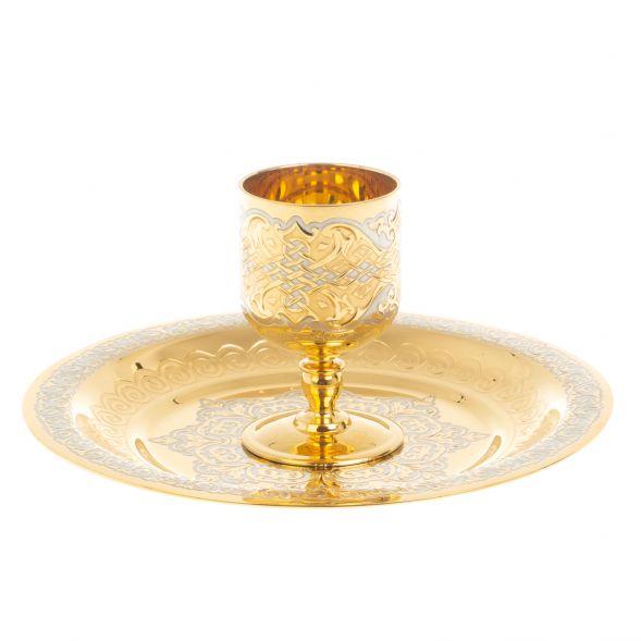 Водочный набор &amp;quot;На посошок&amp;quot; рюмка с тарелкой 40 мл Златоуст 127404