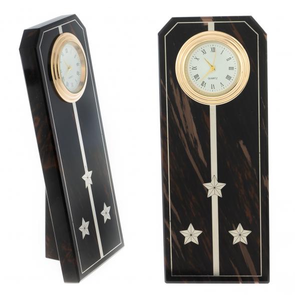 Часы погон &amp;quot;Старший лейтенант&amp;quot; камень обсидиан 122370