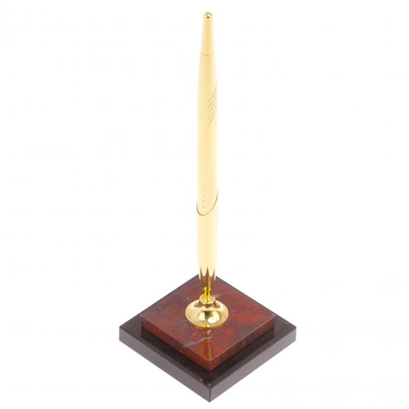 Квадратная подставка под ручку из яшмы 6,5х6,5х21,5 см 125962