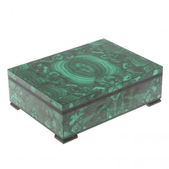 Шкатулка из малахита &amp;quot;Волнение&amp;quot; 20х15х6 см 126851