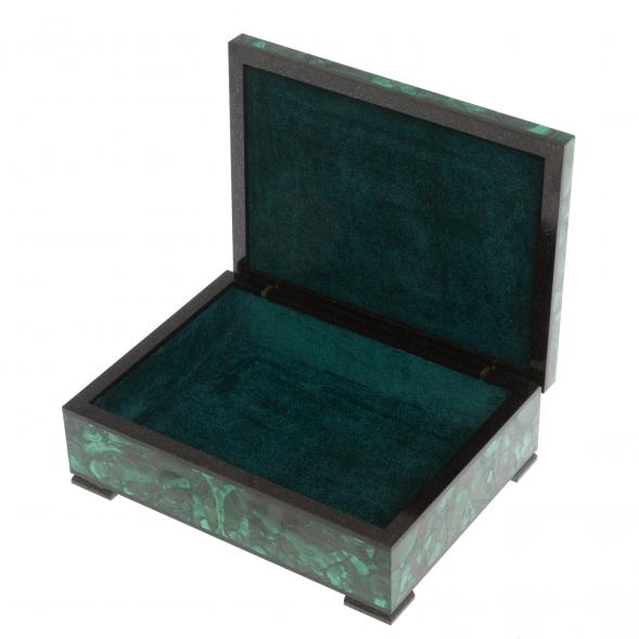 Шкатулка из малахита &amp;quot;Волнение&amp;quot; 20х15х6 см 126851
