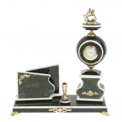 Набор с визитницей &amp;quot;Георгий Победоносец&amp;quot; змеевик