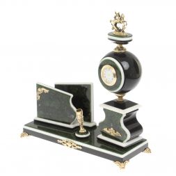 Набор с визитницей &amp;quot;Георгий Победоносец&amp;quot; змеевик