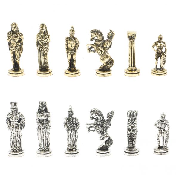 Шахматы подарочные Александр Македонский&amp;quot; доска 36х36 см мрамор / змеевик 127956