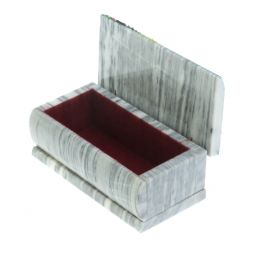 Шкатулка "Лето" из серого мрамора 14,5х7,5х6 см