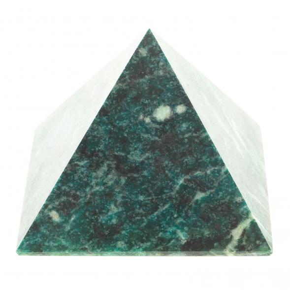 Пирамида 5,5х5,5х3,5 см камень змеевик 113855