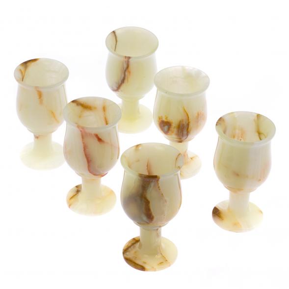 Набор рюмок из оникса в футляре 120 мл 6,5х12 см (2,5х5) 6 шт 125645