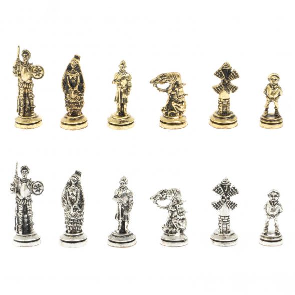 Шахматы &amp;quot;Дон Кихот&amp;quot; доска 28х28 см из змеевика 127727