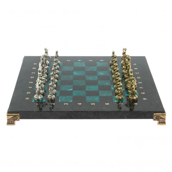 Шахматы &amp;quot;Дон Кихот&amp;quot; доска 28х28 см из змеевика 127727