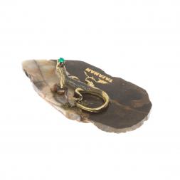 Сувенир "Таганай. Ящерица" на камне из яшмы