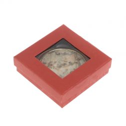 Зеркало карманное круглое из камня амазонит дымчатый кварц цвет золото