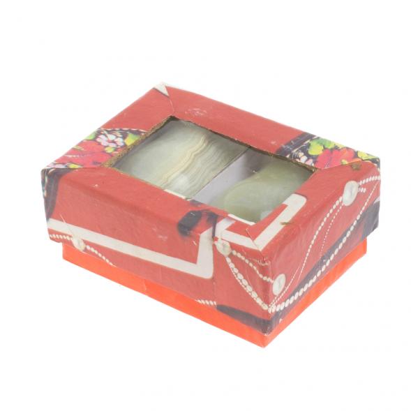 Набор стопок 2 шт &amp;quot;Тюльпан&amp;quot; из оникса 3,7х3,7х3,5 см в коробке (1,5х2) 128030