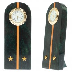 Часы &amp;quot;Погон лейтенант МЧС&amp;quot; камень змеевик