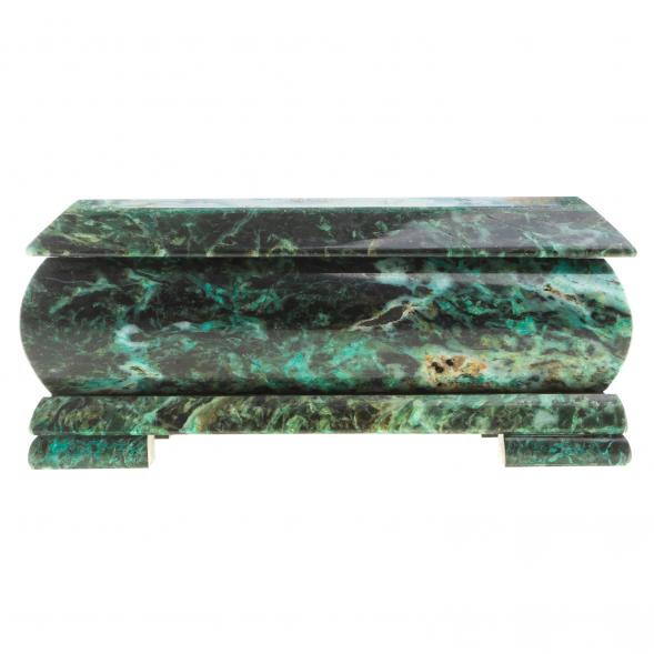 Шкатулка с иллюстрацией &amp;quot;Стая волков&amp;quot; камень змеевик 17,5х9,5х7,5 см 124037