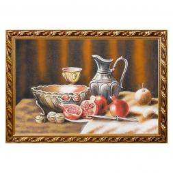 Натюрморт с гранатами багет 46х66 см, каменная крошка