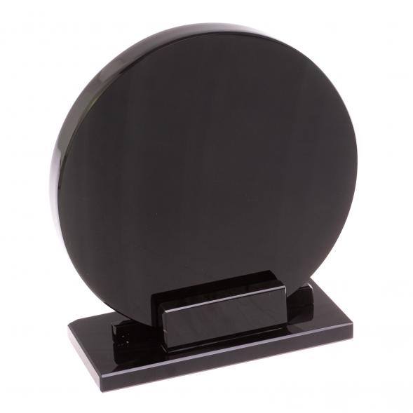 Диск из черного обсидиана 15 см (обсидиановое зеркало) 126780