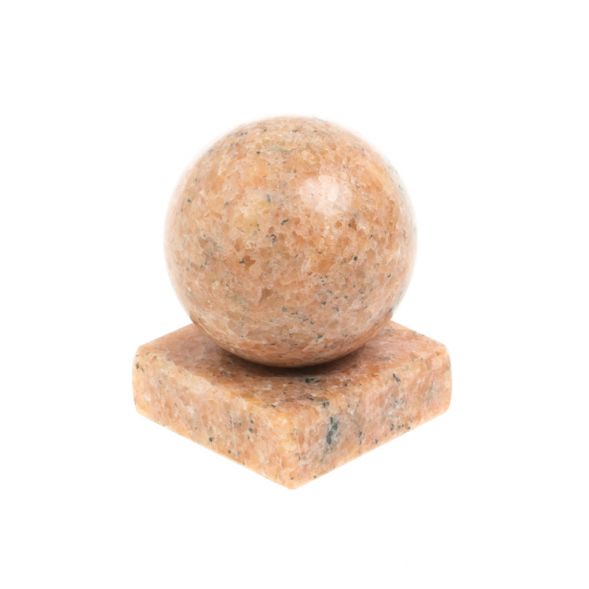 Шар 4,5 см из розового мрамора на подставке 4,5х4,5х6 см 127647