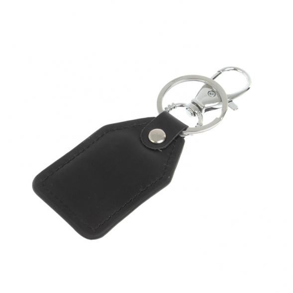 Брелок для ключей с накладкой из камня амазонит дымчатый кварц 127807