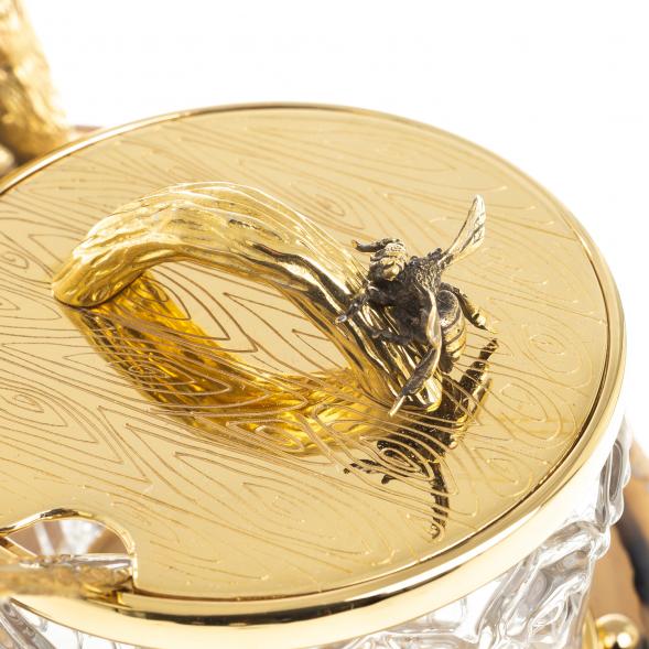 Медовница &amp;quot;Медведь&amp;quot; камень агат Златоуст 122844