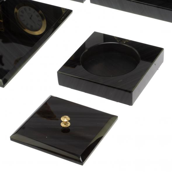 Настольный набор для руководителя &amp;quot;Орёл&amp;quot; черный обсидиан 126854