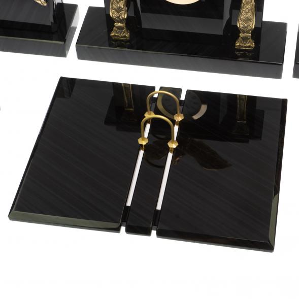 Настольный набор для руководителя &amp;quot;Орёл&amp;quot; черный обсидиан 126854