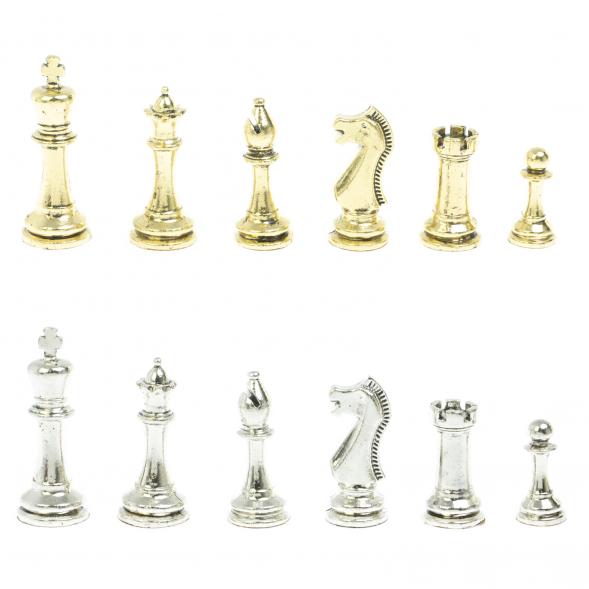 Шахматы &amp;quot;Стаунтон&amp;quot; доска из обсидиана 40х40 см 128354