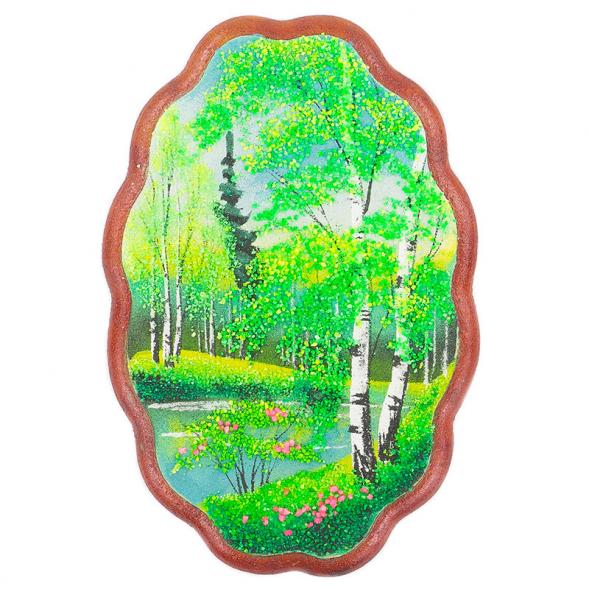 Панно овальное &amp;quot;Лето&amp;quot; 19х12,5 см каменная крошка 120142