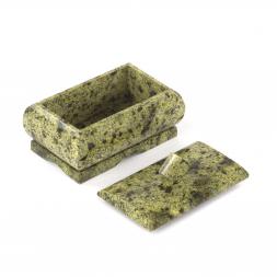 Шкатулка для украшений змеевик 10х6х6 см