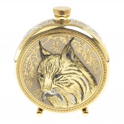 Подарочный набор &amp;quot;Рысь&amp;quot; фляжка и 3 стопки перевертыша Златоуст