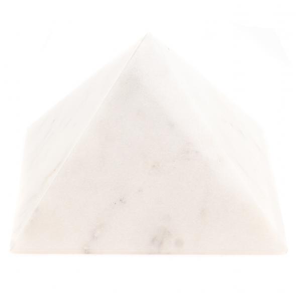Пирамида из белого мрамора 8х8х7 см 126400