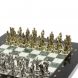Шахматы &amp;quot;Троянская война&amp;quot; из мрамора и змеевика доска 28х28 см 127730