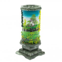 Ваза "Лето" из змеевика 8х8х17,5 см