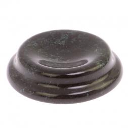 Подставка под шар из черного змеевика круглая 8х8х2 см