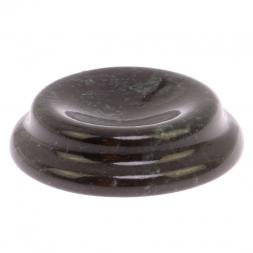 Подставка под шар из черного змеевика круглая 8х8х2 см