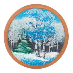 Магнит с рисунком на мдф "Зима"