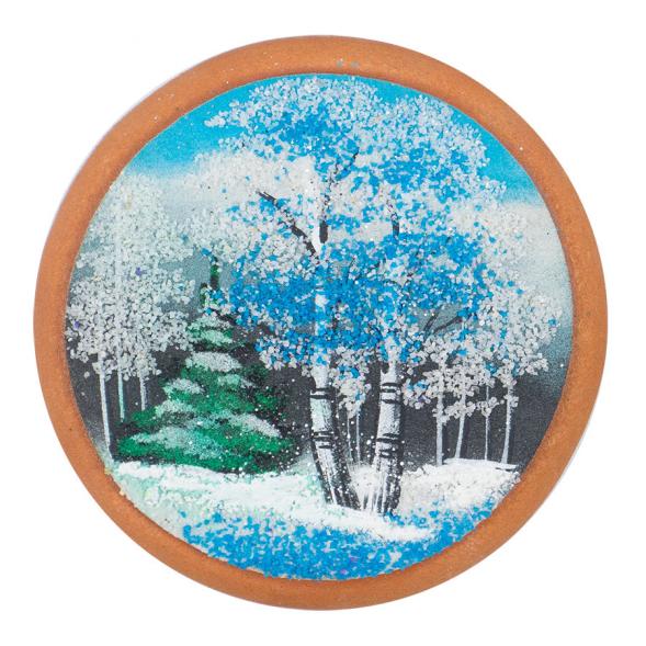 Магнит с рисунком на мдф &amp;quot;Зима&amp;quot; 117739