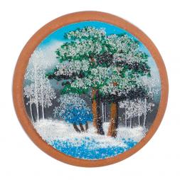 Магнит с рисунком на мдф "Зима"