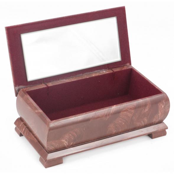 Шкатулка для денег &amp;quot;Купюра&amp;quot; с зеркалом лемезит 19х9,5х7,5 см 118941