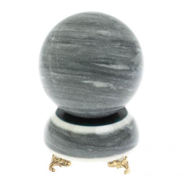 Шар 9,5 см на подставке из серого мрамора 9,5х9,5х14 см 128954