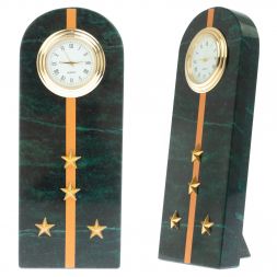 Часы &amp;quot;Погон капитан МЧС&amp;quot; камень змеевик