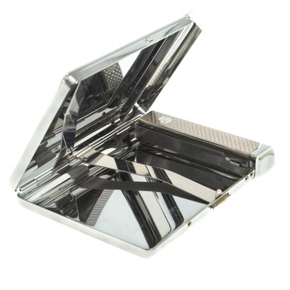 Портсигар на 20 сигарет с зажигалкой камень лиственит 123416