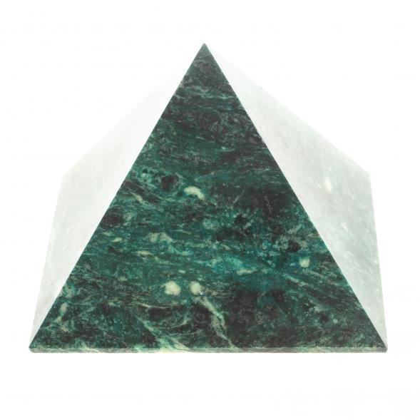 Пирамида 8,5х8,5х7 см камень змеевик 113885