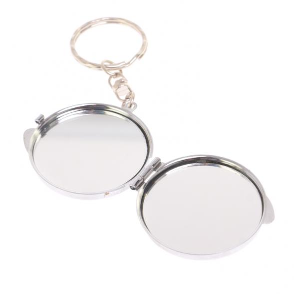 Складное зеркало брелок из мусковита круглое 126636