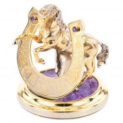 Сувенир "Подкова на счастье" чароит