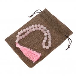 Четки из розового кварца 35 бусин