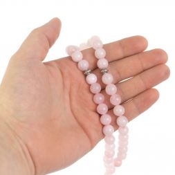 Четки из розового кварца 35 бусин