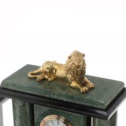 Настольный набор &amp;quot;Лев&amp;quot; из офиокальцита