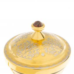 Икорница &amp;quot;Стерлядка&amp;quot; из яшмы Златоуст